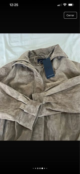 Cazadora bomber piel porcina Talla grande