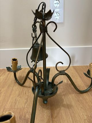 Lámpara de salón estilo rústico