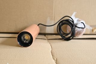 Lampada soffitto Andia alluminio arancione