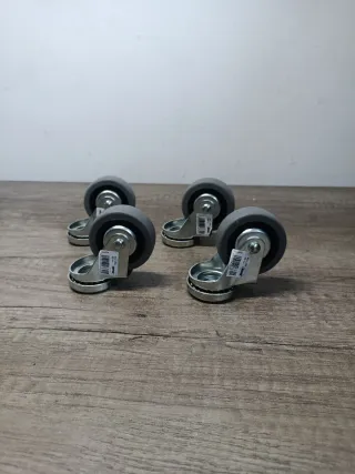 4 Ruedas Giratorias Metálicas