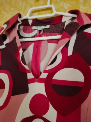 Camisa mujer estampada manga larga