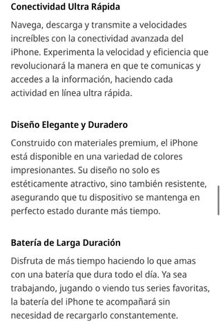 iPhone 16 128GB NUEVO /  GARANTIA ! CAMBIOS !