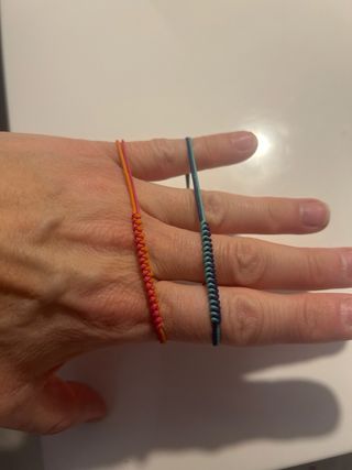 Pulseras Tous Naranja y Turquesa