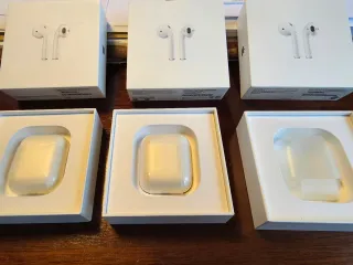Lote 3 Cajas Vacías AirPods + 2 Cargadores