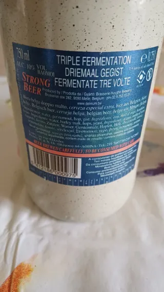 2 Bottiglie Vuote Birra Delirium Christmas