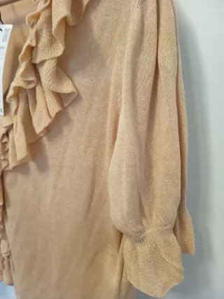 Blusa/Chaqueta Zara Beige Talla S