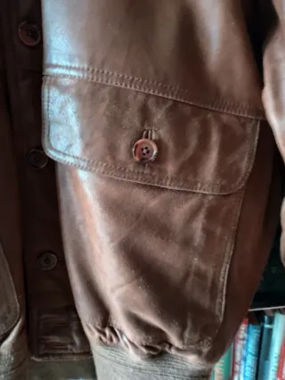 Cazadora piel piloto réplica años 20