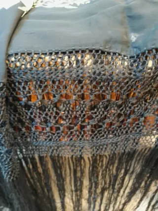 Mantón Manila Bordado a Mano Multicolor