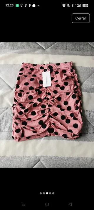 Falda lunares. Con etiqueta