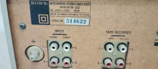 Amplificador Sony TA-333 Estéreo Plata