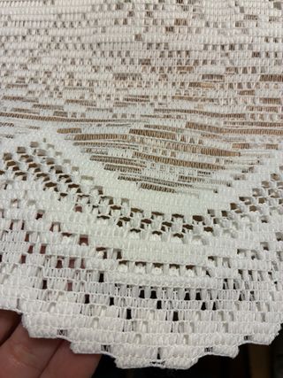 Cortina crochet motivo molinos Holanda