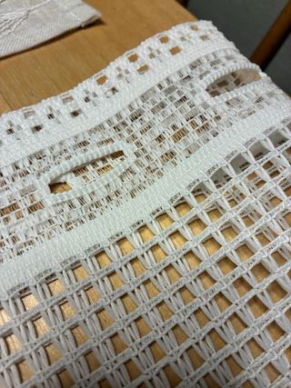 Cortina crochet motivo molinos Holanda