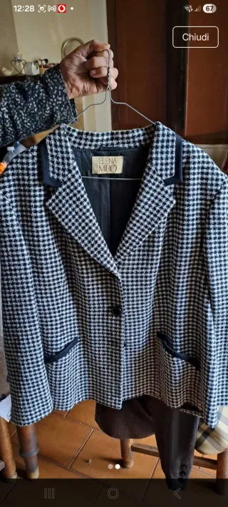 Giacca Elena Mirò fantasia pied de poule