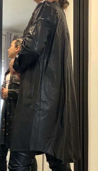 Camisa Zara polipiel tachuelas S