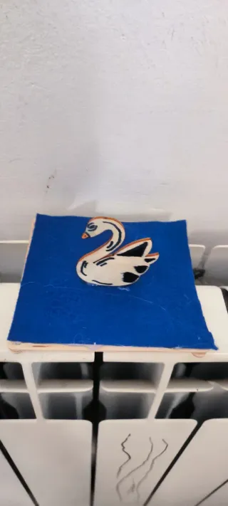 Cuadro infantil cisne azul