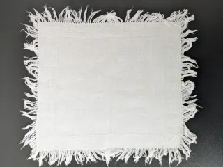 Set 6 Tovaglioli in fiandra di cotone con Frange