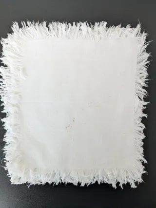 Set 6 Tovaglioli in fiandra di cotone con Frange