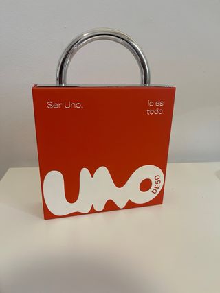 Uno de 50 Cadena Doble Bañada Plata Ley