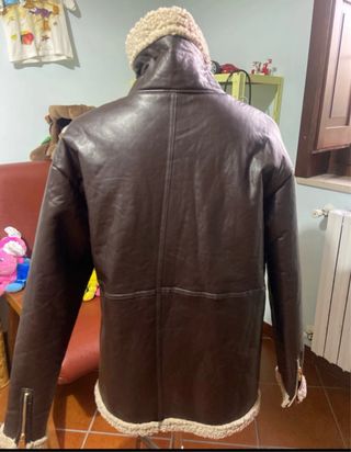 Giubbotto similpelle ragazzo pelliccia