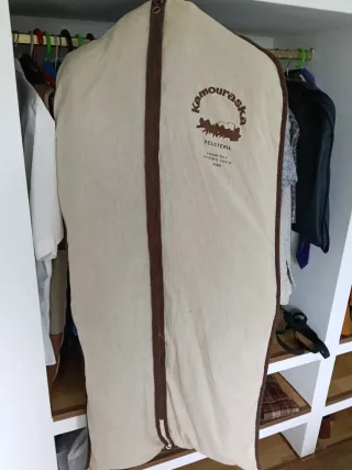 Abrigo de piel marrón