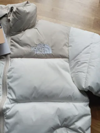 Cazadora The North Face Talla L Beige/Blanca