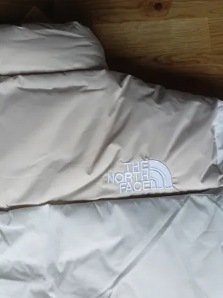 Cazadora The North Face Talla L Beige/Blanca