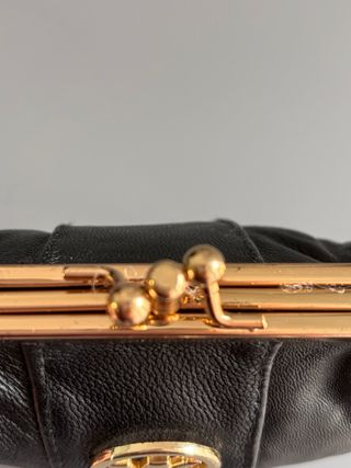 Monedero Piel Negro Marc Tomi Cierre Metálico