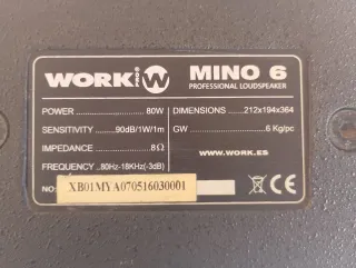 Altavoz Work Mino 6 Jormans Pro Audio