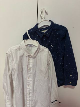 2 Camicie Bambino 6-8 Anni