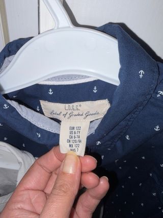 2 Camicie Bambino 6-8 Anni