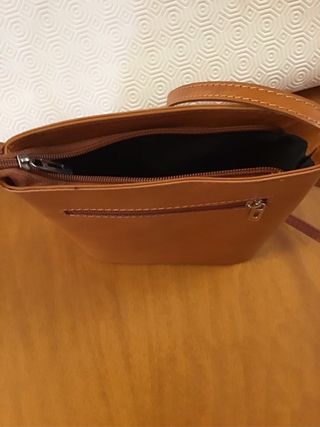 Borsa tracolla vera pelle Modamoda cuoio