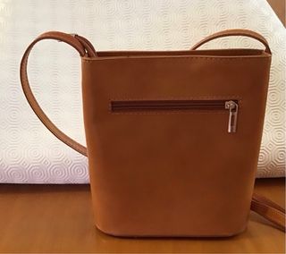 Borsa tracolla vera pelle Modamoda cuoio
