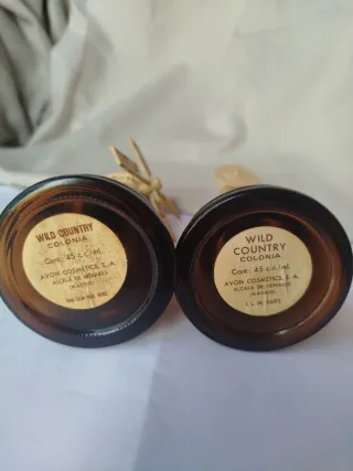 Frascos Colonia Avon Don Quijote y Molino