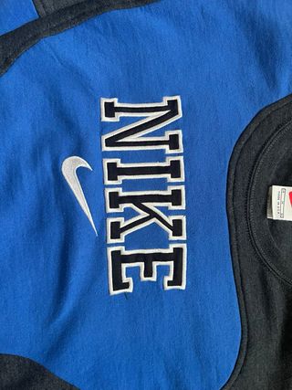 Sweatshirt Nike Rework Azul Marinho & Cinza Escu