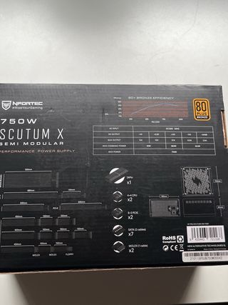 Fuente Alimentación Nfortec 750W SCUTUM X