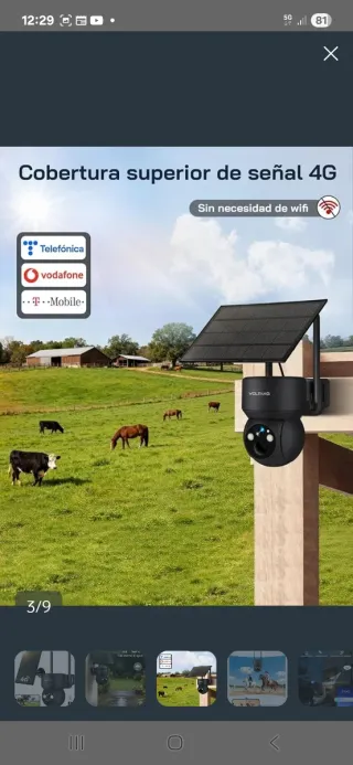 Cámara Solar 4G Wolfang