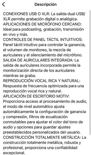 Micrófono Shure MV7+ Podcast Negro