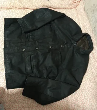 Chaqueta de piel de búfalo para hombre