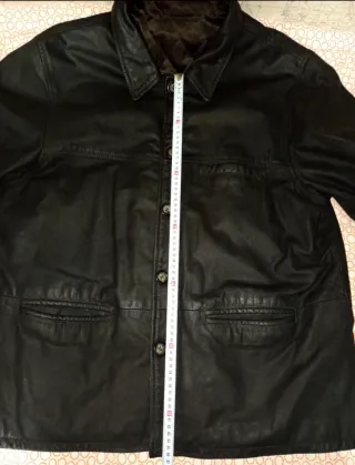 Chaqueta de piel de búfalo para hombre