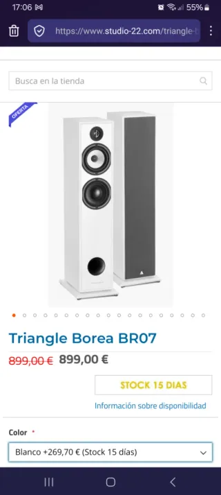 TRIANGLE BOREA BR07 pareja como nuevos