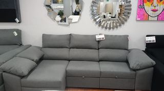 Sofá Chaise Longue Cama Gris