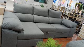 Sofá Chaise Longue Cama Gris