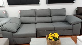 Sofá Chaise Longue Cama Gris