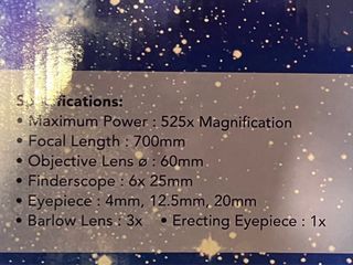 Telescopio Terrestre y Astronómico 525X