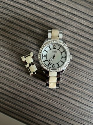Orologio Guess donna argento e bianco