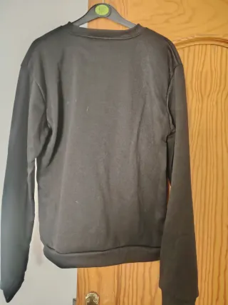 Sudadera negra reno navideño talla única