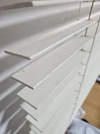 Estor madera blanco 150x155cm