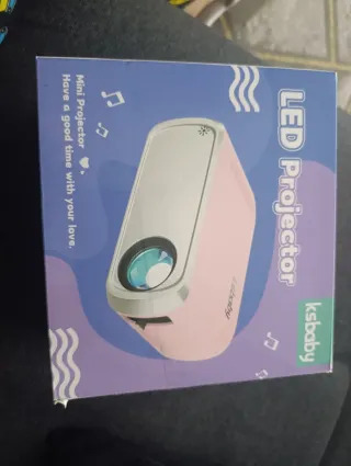 Proyector LED ksbaby Rosa y Blanco