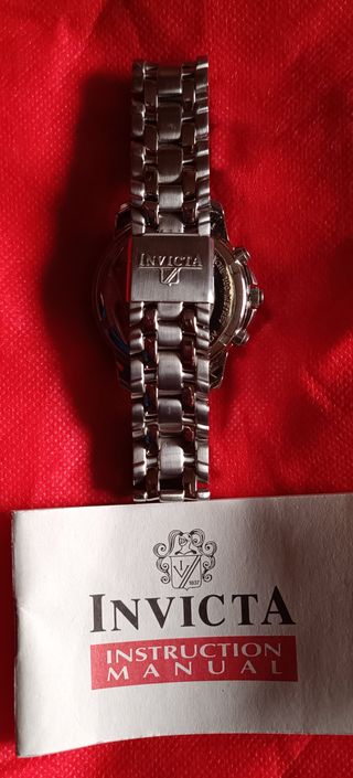 Orologio Invicta Cronografo Rosso Argento