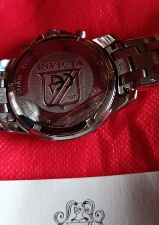 Orologio Invicta Cronografo Rosso Argento